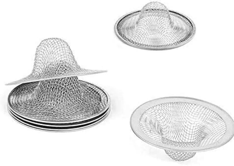 DNHCLL 4 Pieces Silver Mesh Hole Kitchen Bathroom Basin Sink Drain Strainer(2" x 0.79"). - Image 1